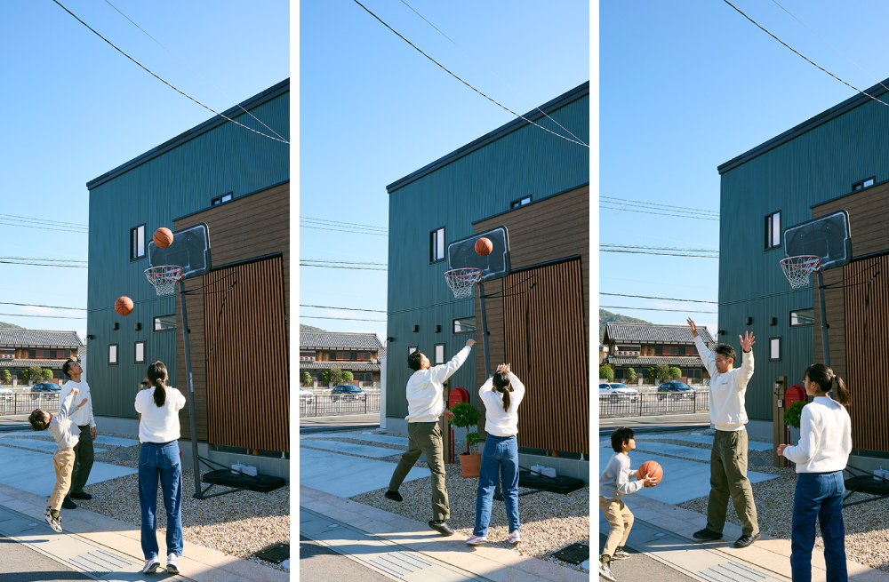 外観＋バスケットボール